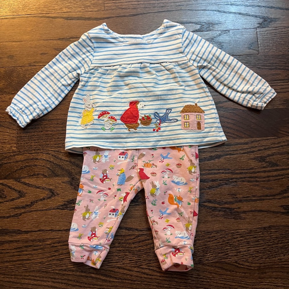 Baby Boden fairytale shirt and pants size 3-6 months